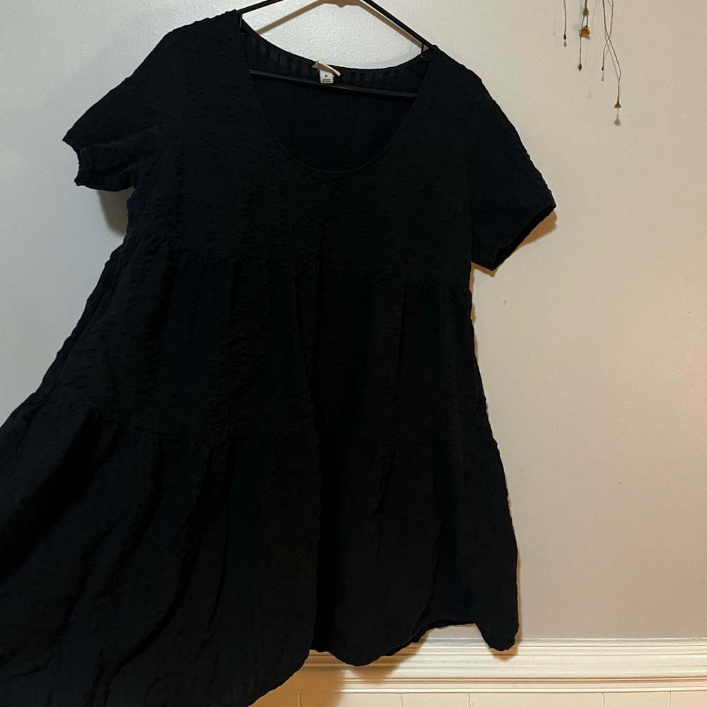 a new day • M Black mini dress